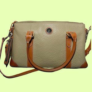 Rare Green and Tan Dooney & Bourke Leather Bag